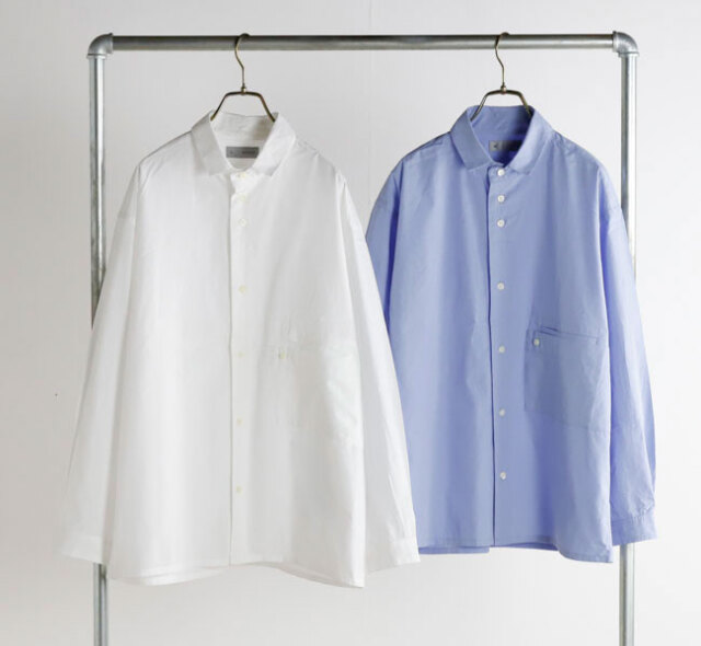 nisica ニシカ NIS-1385 レギュラーカラーシャツ 無地 長袖