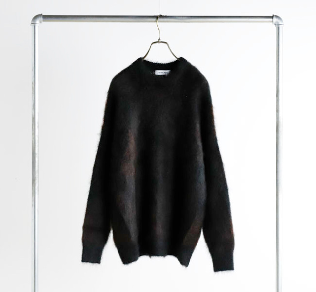 SACRA サクラ 125530081 ジャカードニットプルオーバー MOHAIR PLAID
