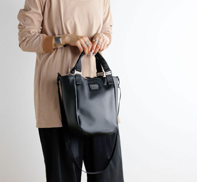 FREDRIK PACKERS フレドリックパッカーズ MISSION TOTE (XS) ECO LEATHER トートバッグ エコレザー