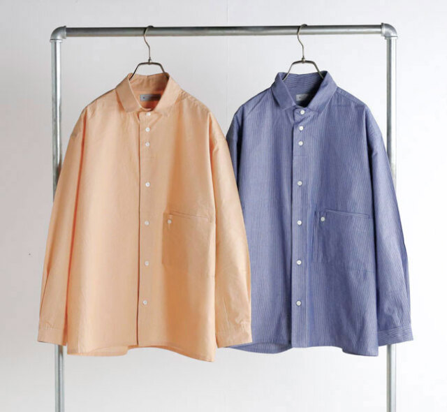 nisica ニシカ NIS-1385 レギュラーカラーシャツ ストライプ 長袖