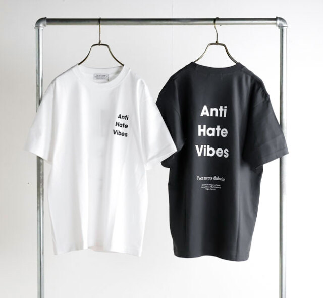 POET MEETS DUBWISE AHVTS-0664 ANTI HATE VIBES T-Shirt Tシャツ