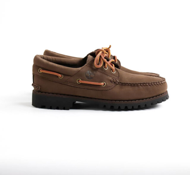 Timberland ティンバーランド A2PDQW07 スリーアイ(3eye) ラグ ハンドソーン ボート シューズ オールオーバー ダークブラウン ヌバック