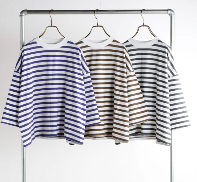 Veritecoeur ヴェリテクール VCC-528　 1×1.5 ボーダーショートスリーブ