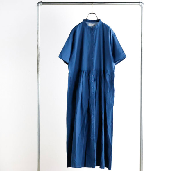 SOIL ソイル 60s CAMBRIC PLAIN BANDED COLLAR DRESS バンド