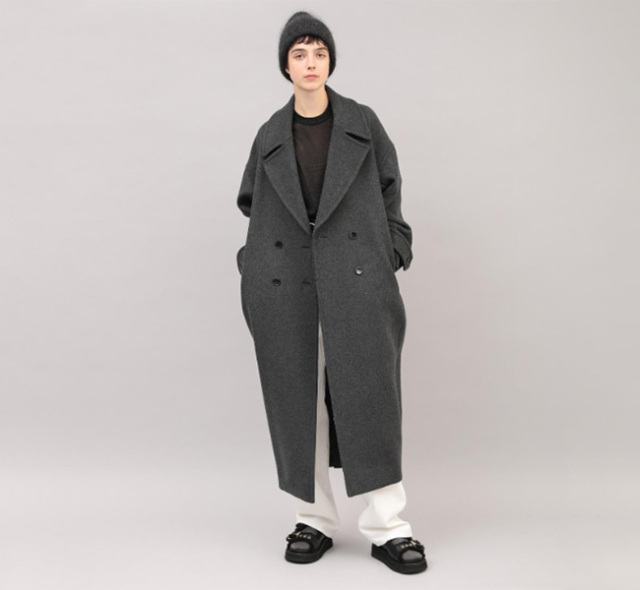 SALE 30%OFF SACRA サクラ 125500011 ダブルメルトンコート SUPERIOR MELTON COAT