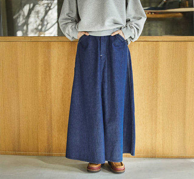 orslow オアスロウ 00-4127-81 デニムペインターロングスカート ワンウォッシュ DENIM PAINTER LONG SKIRT ONE WASH