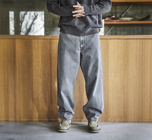 orslow オアスロウ 01-1100W-D61B スーパーダッド デニムパンツ ブラックデニムストーン SUPER DAD'S PANTS BLEACHED BLACK DENIM