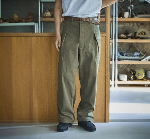 orslow オアスロウ 03-5250-76A 2ポケット カーゴパンツ US ARMY 2 POCKET CARGO ARMY GREEN