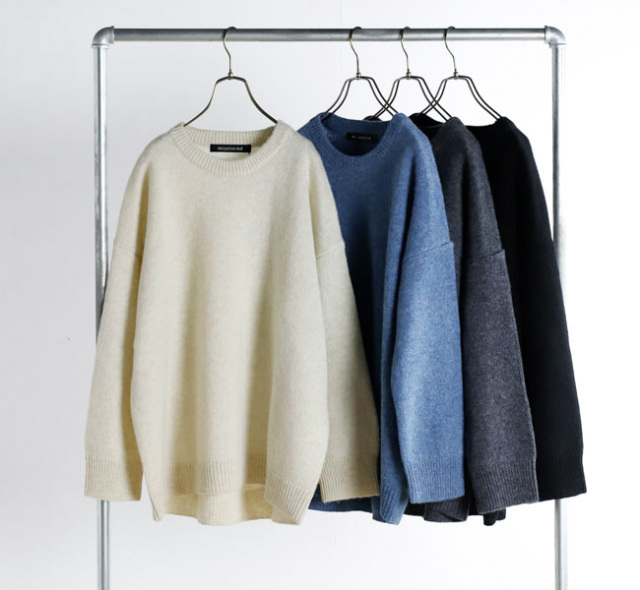 mizuiro ind ミズイロインド 4-220088 クルーネックワイドプルオーバー