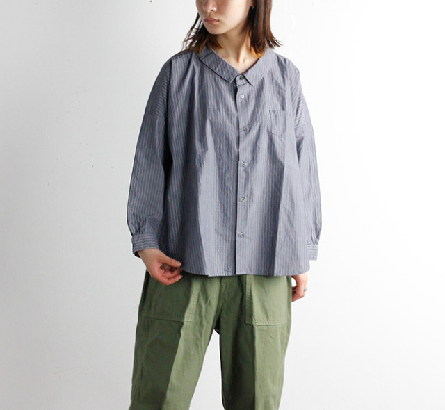 SALE50%OFF ordinary fits オーディナリーフィッツ バーバーシャツ BARBER SHIRTS OF-S076