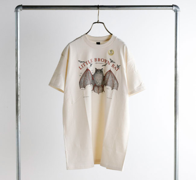 LIBERTY GRAPHICS リバティーグラフィックス アートシルクプリントTシャツ Little Brown Bat 202