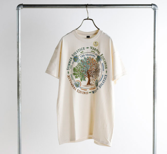 LIBERTY GRAPHICS リバティーグラフィックス アートシルクプリントTシャツ  The Seasons X4F