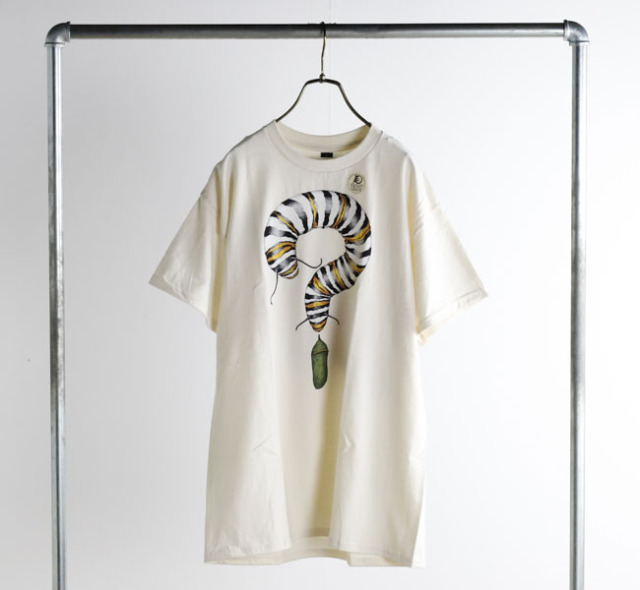 LIBERTY GRAPHICS リバティーグラフィックス アートシルクプリントTシャツ Monarch Metamorphosis  481