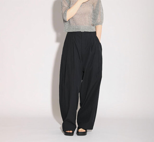 SACRA サクラ 126209112 コットン カービーパンツ H.COUNT COTTON TUMBLE PANTS