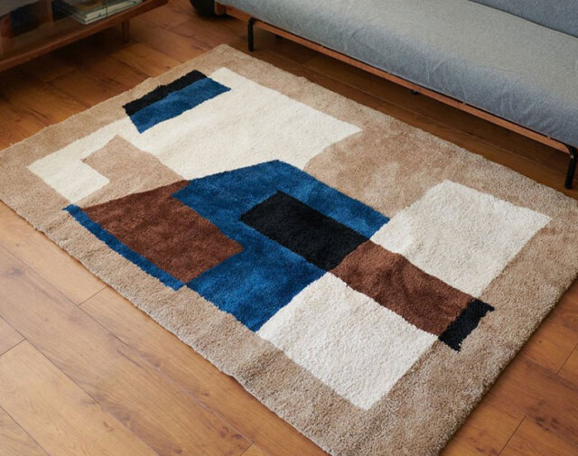 journal standard Furniture ジャーナルスタンダードファニチャー 家具 GEOMETRIC RUG 120×160　ジオメトリックラグ　3月入荷予約　