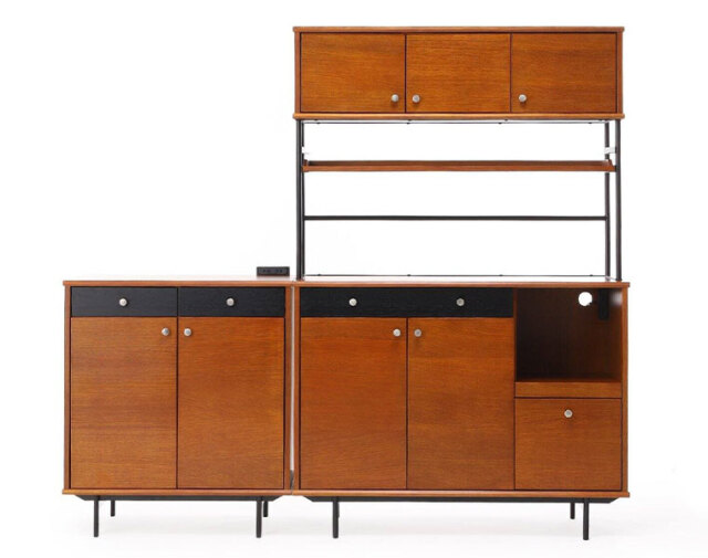 ジャーナルスタンダードファニチャー ハビタ キッチンボード L 美品 HABITAT KITCHEN BOARD-L (NT) ハビタキッチンボードL 707