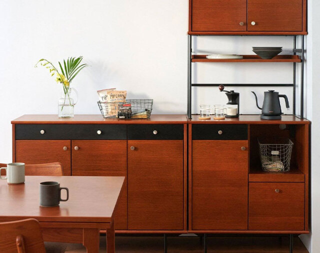 ジャーナルスタンダードファニチャー ハビタ キッチンボード L 美品 journal standard Furniture ジャーーナルスタンダード