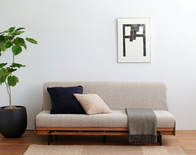 journal standard Furniture ジャーナルスタンダードファニチャー 家具 HABITAT SOFA BED ハビタソファベッド　ベージュ W1800　