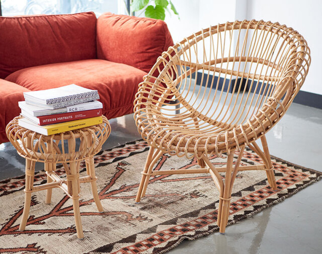 KIBIROI キビロイ CORDE コルド KE-05 イージーチェア ラタン家具