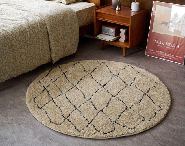 journal standard Furniture ジャーナルスタンダードファニチャー 家具 MEDINA RUG ROUND 140　メディナラグ　