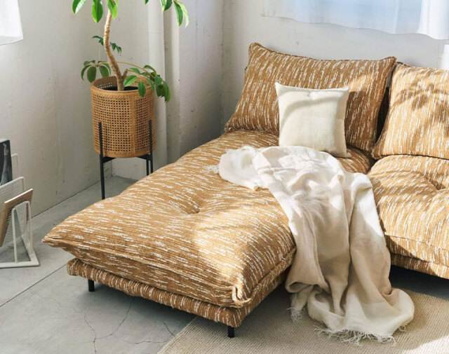 journal standard Furniture ジャーナルスタンダードファニチャー PORTO COUCH SOFA Low (26OR)　ポルトカウチソファ　オレンジ