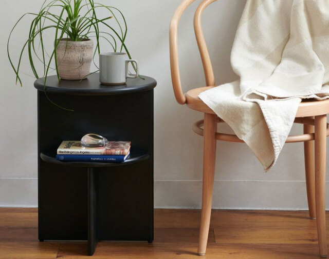 journal standard Furniture ジャーナルスタンダードファニチャー PORTO SIDE TABLE black　ポルト サイドテーブル ブラック　