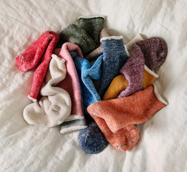 ROTOTO ロトト R1001 DOUBLE FACE CREW SOCKS ダブルフェイス クルーソックス