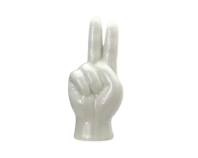 Porcelain Hand Objet "Peace"　ポーセリン ハンド オブジェ "ピース"