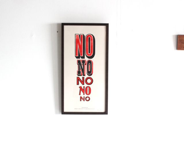 A TWO PIPE PROBLEM LETTERPRESS 　 NO Mサイズ
