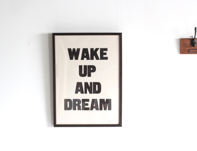 A TWO PIPE PROBLEM LETTERPRESS WAKE UP AND DREAM Lサイズ