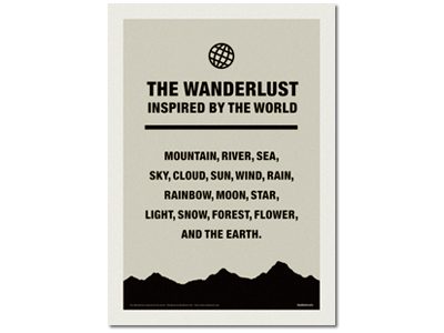 『The Wanderlust』フレーム付き