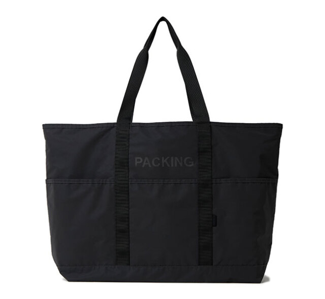 PACKING　パッキング　PA-059　トートバッグ　BLACK REFLECTIVE TOTE