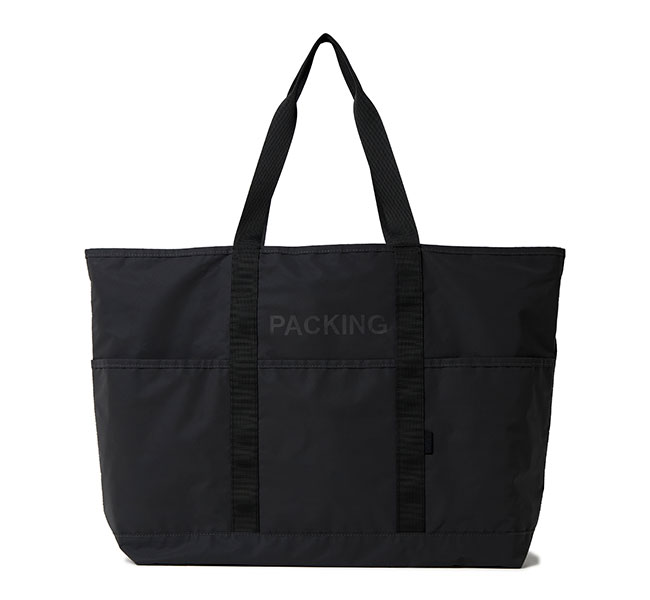 PACKING　パッキング　PA-059　トートバッグ　BLACK REFLECTIVE TOTE