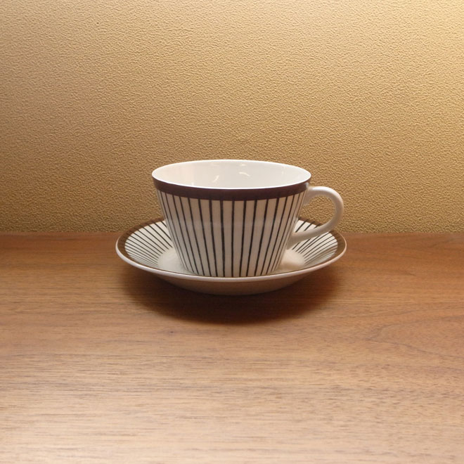 Stig Lindberg / スティッグ・リンドベリ グスタフスベリ Spisa Ribb / スピサリブ カップ＆ソーサー