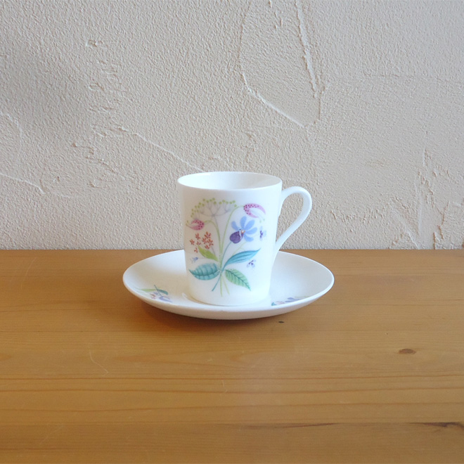 Stig Lindberg / スティッグ・リンドベリ グスタフスベリ Florette デミタスカップ＆ソーサー