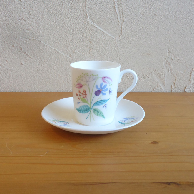 Stig Lindberg / スティッグ・リンドベリ グスタフスベリ Florette デミタスカップ＆ソーサー