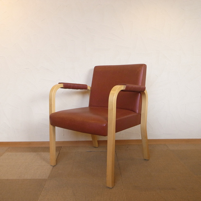 Alvar Aalto / アルヴァ・アアルト アルテック 46 アームチェア【バーチ・本革】
