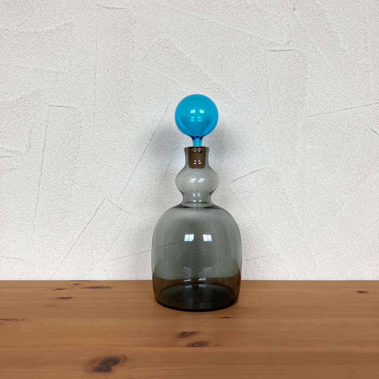Kaj Franck / カイ・フランク ヌータヤルヴィ KF503 Decanter【グレー＆スカイブルー】 北欧ヴィンテージ雑貨