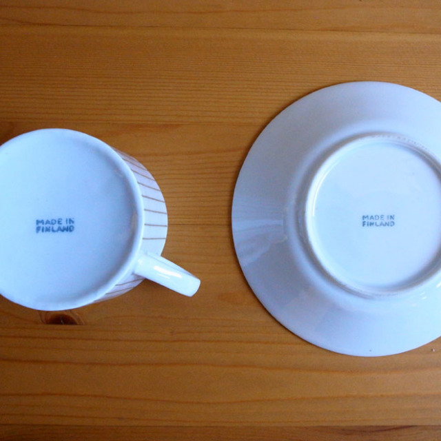 カイ・フランクのコーヒーカップ＆ソーサー
