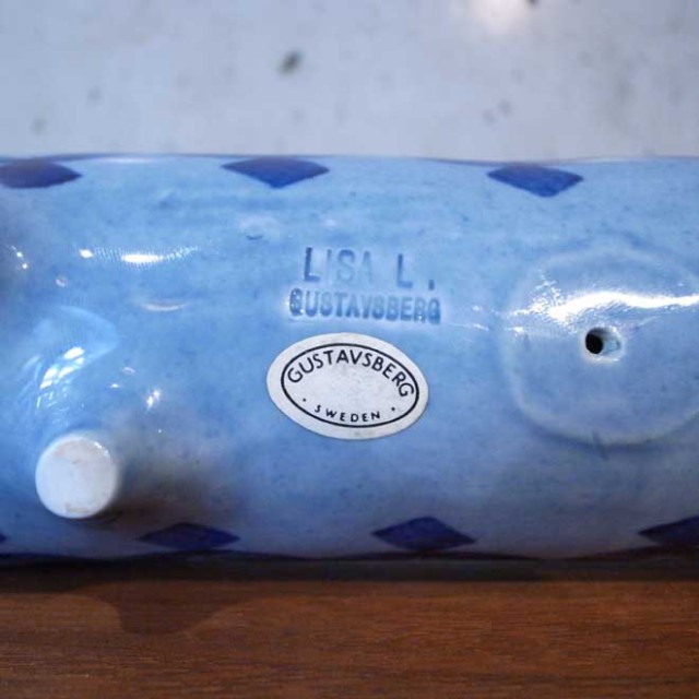 リサ・ラーソンのブタのキャンドルホルダー