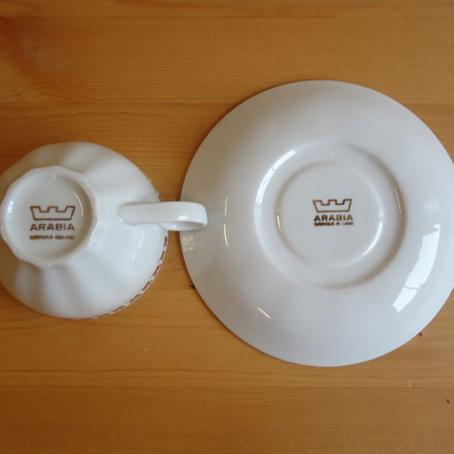 カイ・フランクのコーヒーカップ＆ソーサー