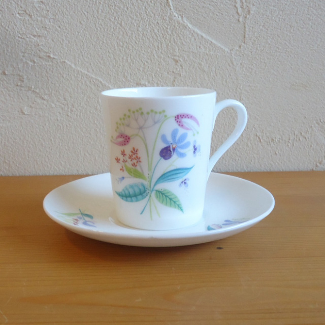 Stig Lindberg / スティッグ・リンドベリ グスタフスベリ Florette デミタスカップ＆ソーサー