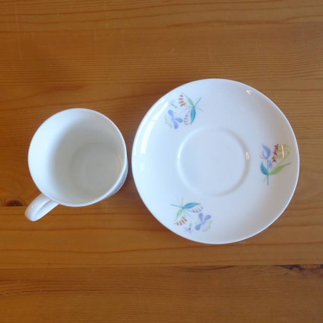 Stig Lindberg / スティッグ・リンドベリ グスタフスベリ Florette デミタスカップ＆ソーサー