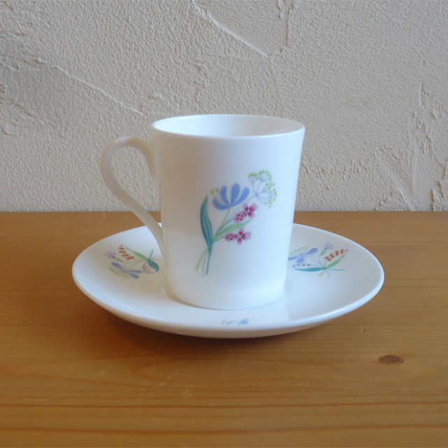 Stig Lindberg / スティッグ・リンドベリ グスタフスベリ Florette デミタスカップ＆ソーサー