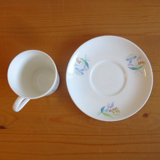 Stig Lindberg / スティッグ・リンドベリ グスタフスベリ Florette デミタスカップ＆ソーサー