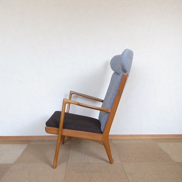 Hans J.Wegner / ハンス・J・ウェグナー APストーレン AP16 ハイバック　イージーチェア【ビーチ】　北欧ヴィンテージ家具