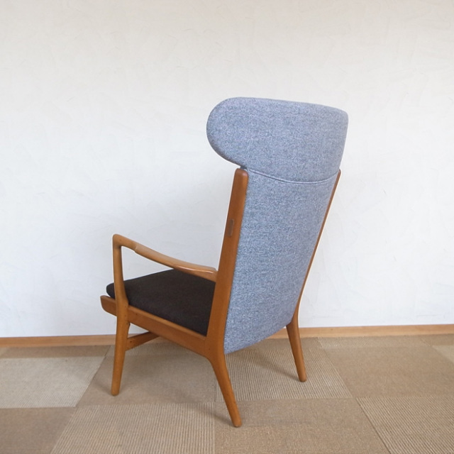 Hans J.Wegner / ハンス・J・ウェグナー APストーレン AP16 ハイバック　イージーチェア【ビーチ】　北欧ヴィンテージ家具