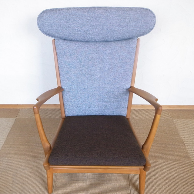 Hans J.Wegner / ハンス・J・ウェグナー APストーレン AP16 ハイバック　イージーチェア【ビーチ】　北欧ヴィンテージ家具