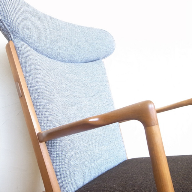 Hans J.Wegner / ハンス・J・ウェグナー APストーレン AP16 ハイバック　イージーチェア【ビーチ】　北欧ヴィンテージ家具