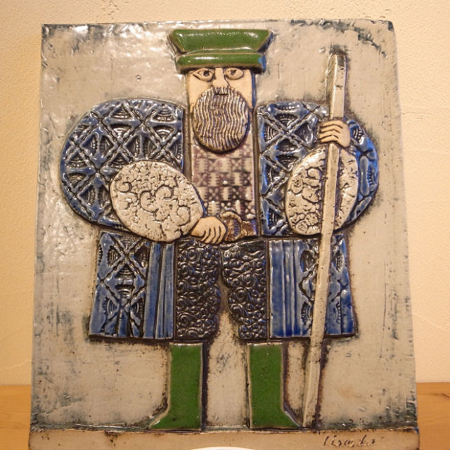 Lisa Larson / リサ・ラーソン グスタフスベリ  ウォールプレート「Vasco da Gama」